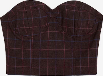 Scalpers Scburgucheck Offshoulder Top ' ' in Rot: Vorderseite