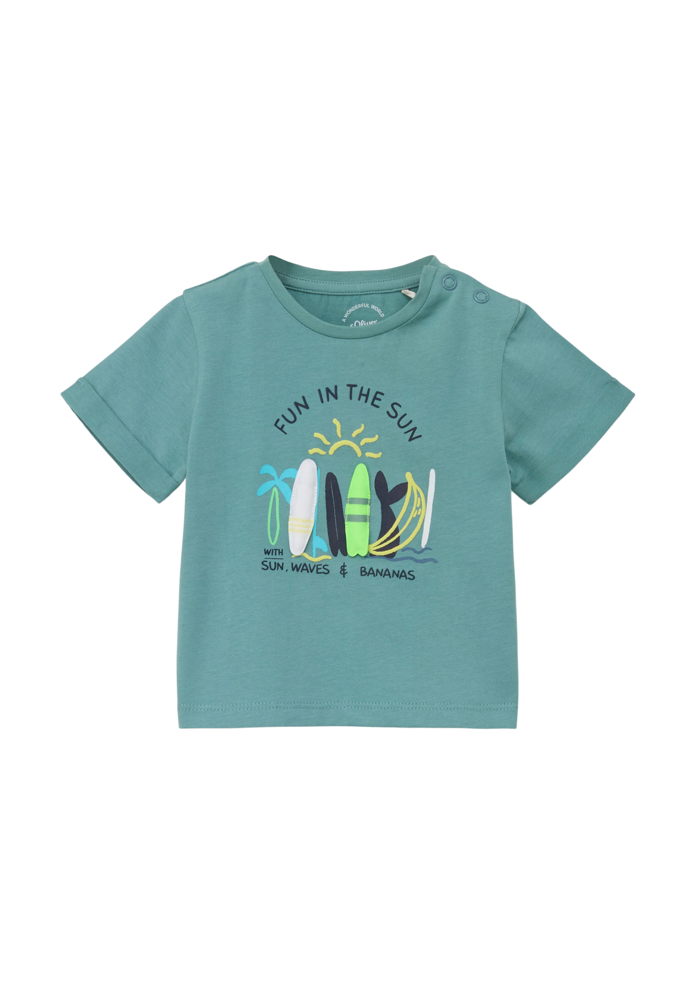 T-Shirt s.Oliver en vert : devant