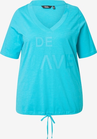 Ulla Popken Shirt in Blau: Vorderseite