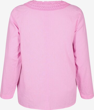 Camicia da donna 'VFLEX' di Zizzi in rosa