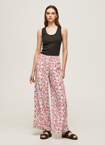 Pepe Jeans Wide Leg Hose 'Birdy' in Rot