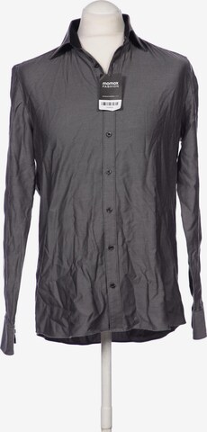 OLYMP Button Up Shirt in L in Grey: front