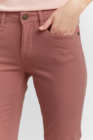 Fransa Slim fit Pants in Pink