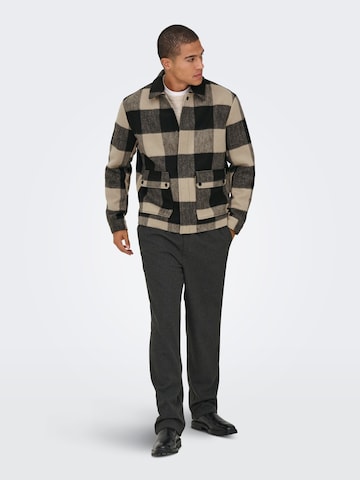 Veste mi-saison 'ONSCONNOR' Only & Sons en noir