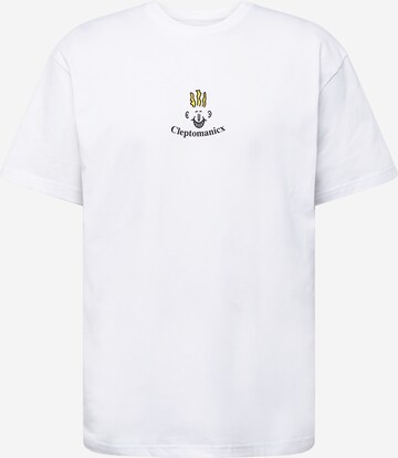 Cleptomanicx T-Shirt 'Best Times' in Weiß: predná strana