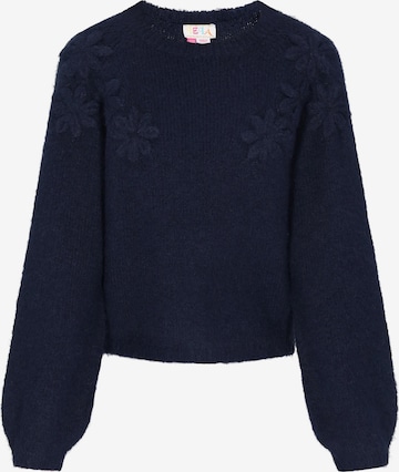 IZIAŠiroki pulover - plava boja: prednji dio