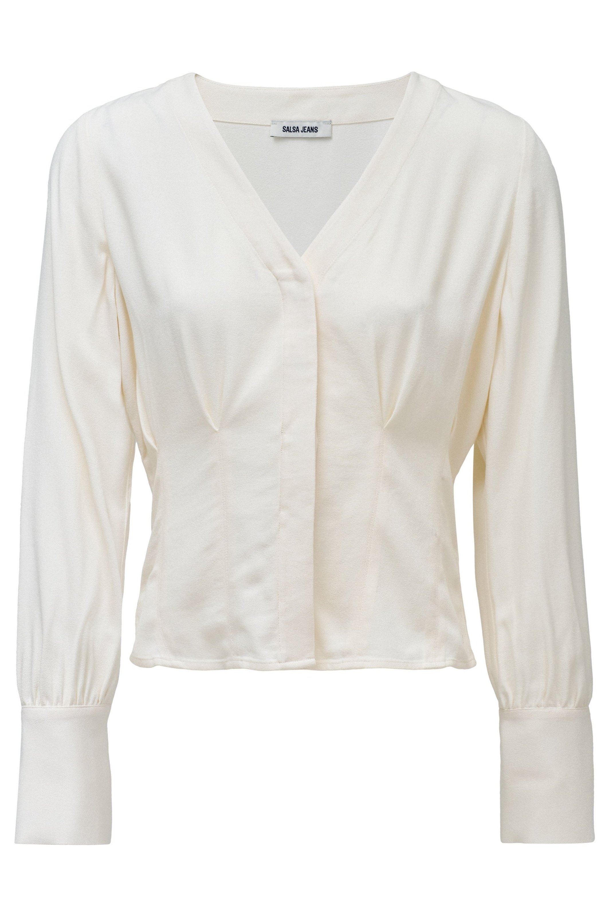 Salsa Jeans Blouse in Wit: voorkant