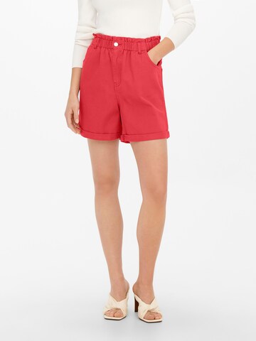 JDY Regular Shorts 'ZIZZY' in Rot: predná strana