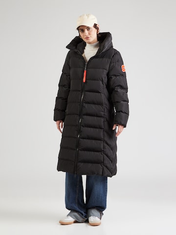 Cappotto invernale 'ZUERS' di No. 1 Como in nero: frontale