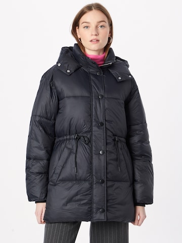 Manteau d’hiver 'POLY' Abercrombie & Fitch en bleu : devant