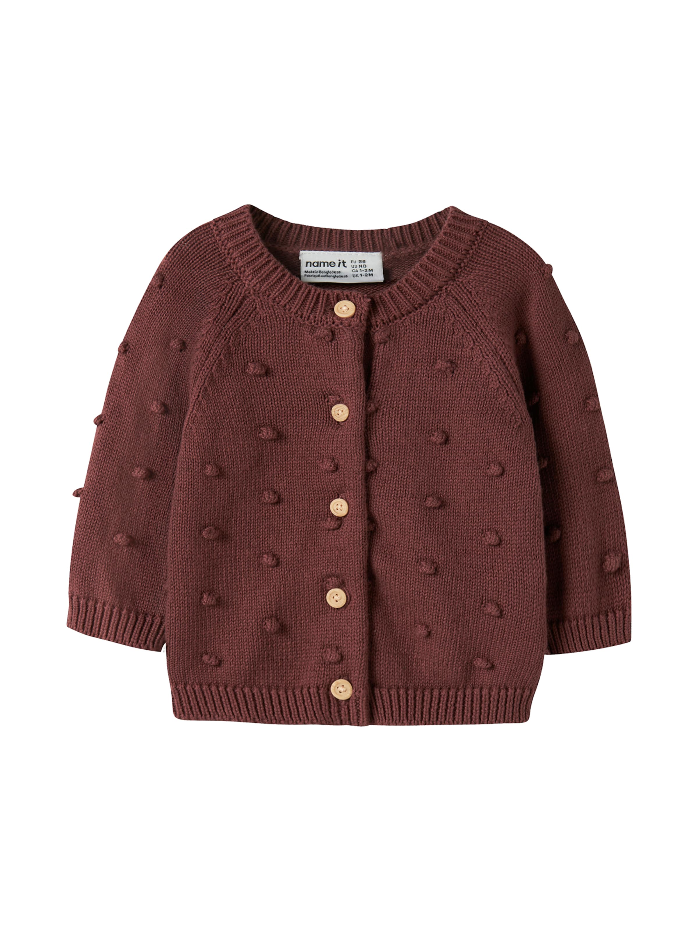 NAME IT Strickjacke 'NBFNASHA' in Lila: Vorderseite