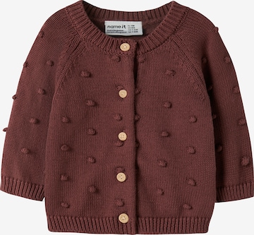 NAME IT Strickjacke 'NBFNASHA' in Lila: Vorderseite