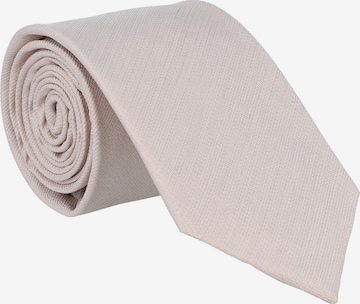 WILLEN Krawatte 'Uni Struktur' in Beige: Vorderseite