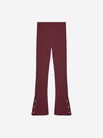 évasé Leggings 'Gamaschen' Dilvin en rouge : devant