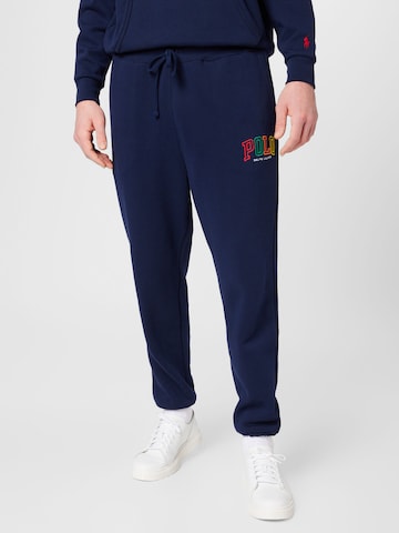 Polo Ralph Lauren Tapered Broek in Blauw: voorkant