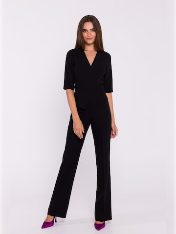 Stylove - Jumpsuit en negro: frente