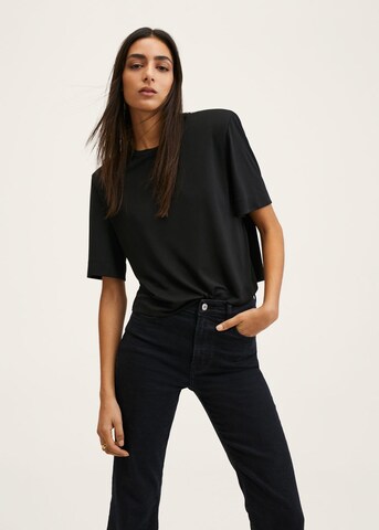 MANGO Flared Jeans 'Sienna' in Schwarz