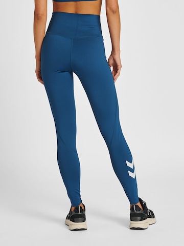 Hummel Skinny Sportbroek in Blauw