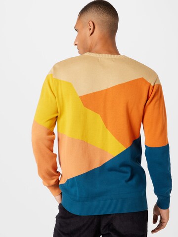 DEDICATED. Sweater 'Mora Cut Mountain' in Mixed colors