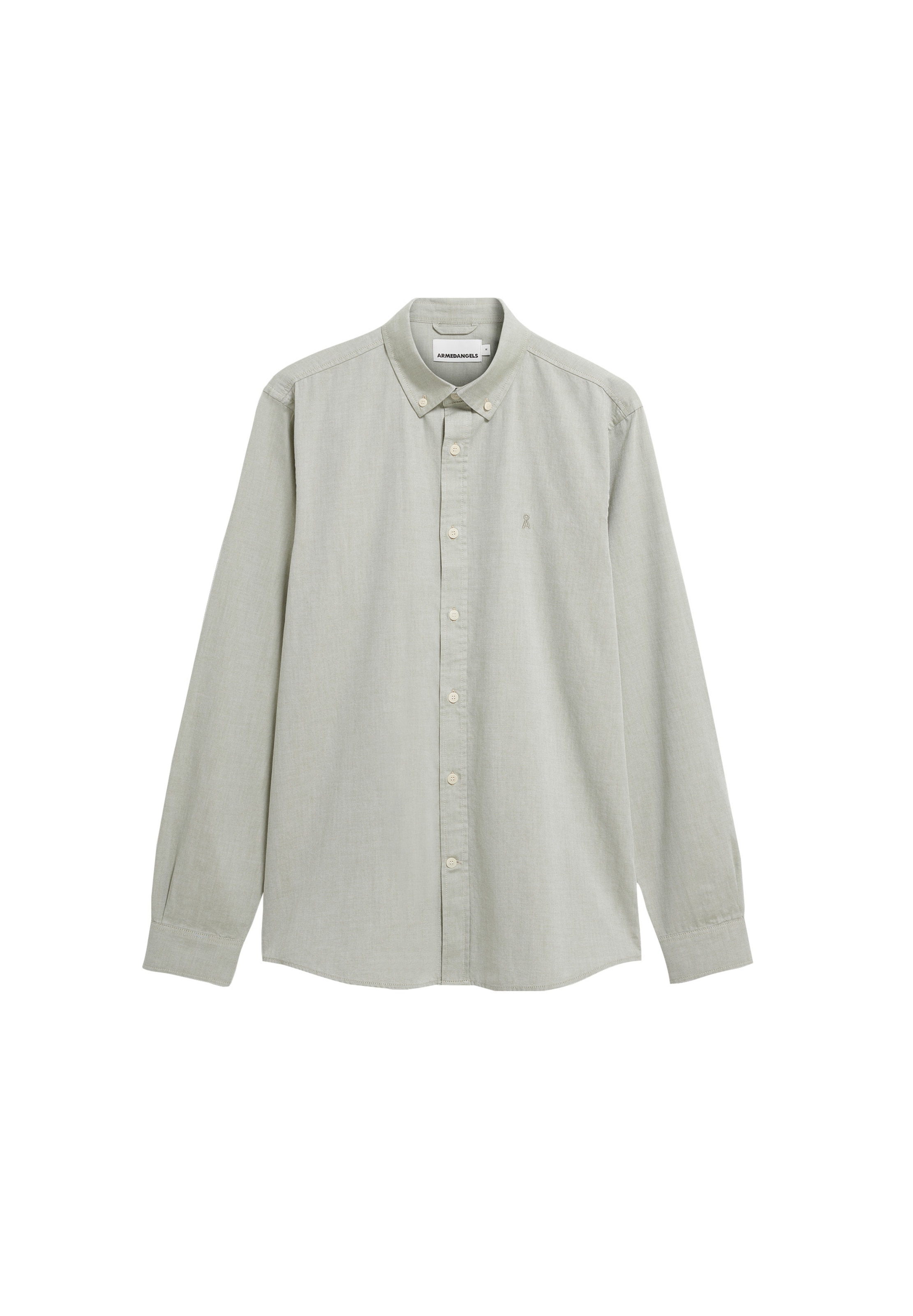 ARMEDANGELS Overhemd in Groen: voorkant