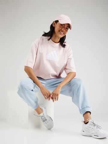 ADIDAS SPORTSWEAR Performance Shirt 'Future Icons Badge Of Sport' in Pink