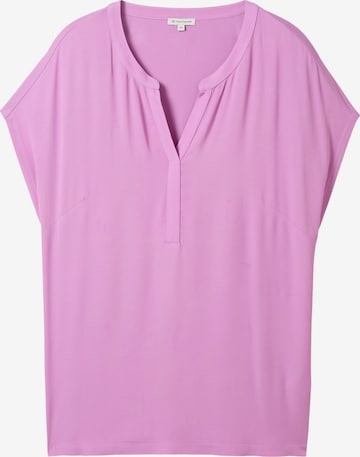Camicia da donna di Tom Tailor Women + in lilla: frontale