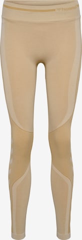 Hummel Workout Pants in Beige: front