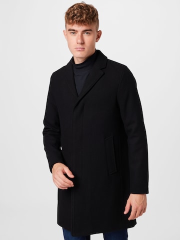 SELECTED HOMME Between-Seasons Coat 'HAGEN' in Black: front