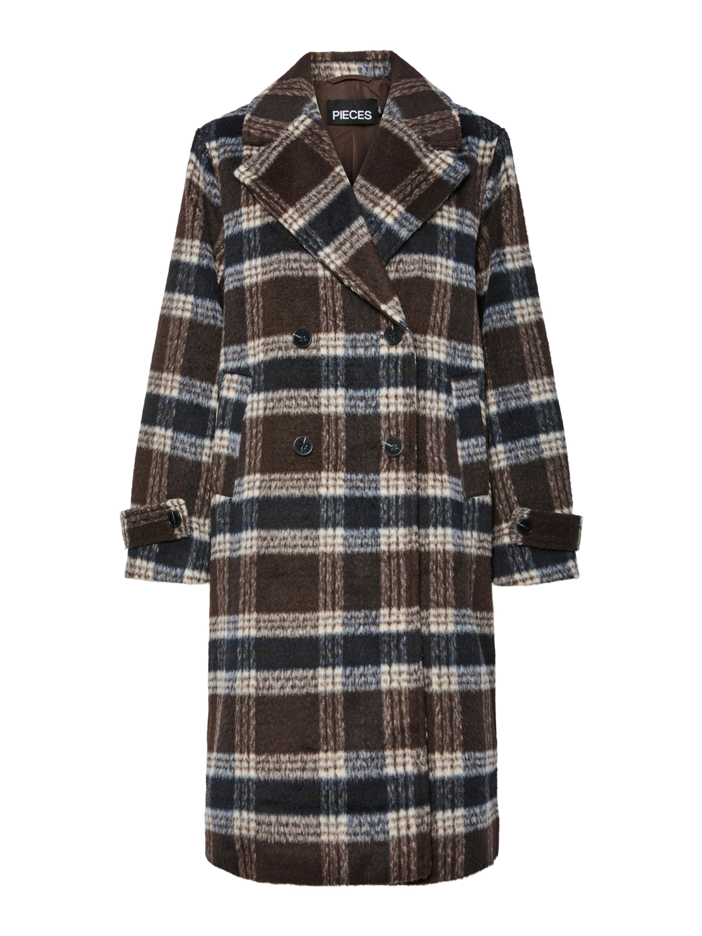 PIECES Демисезонное пальто 'PCMARBLE' в Коричневый: спереди