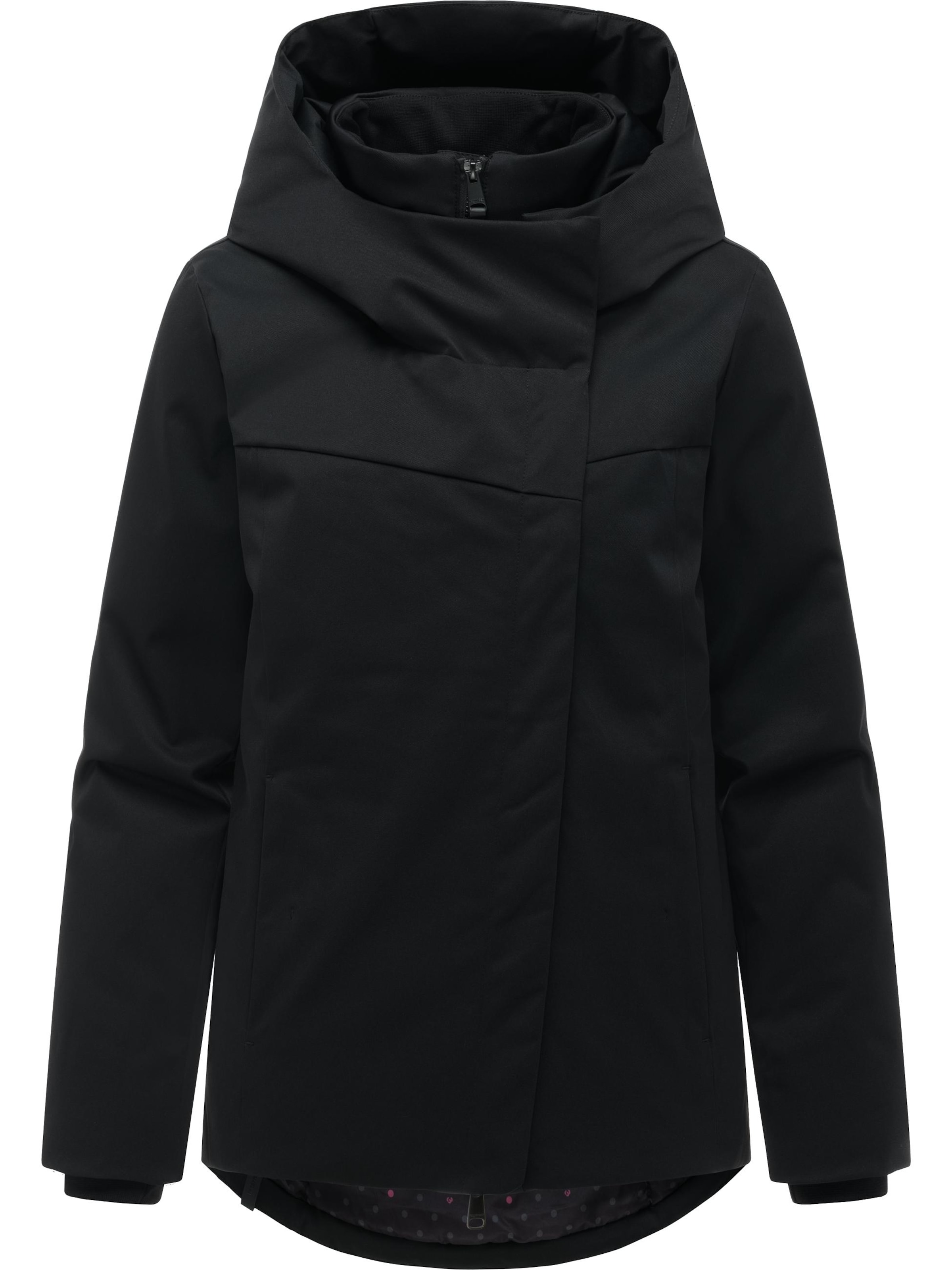 Veste fonctionnelle 'Pavleen Short Y' Ragwear en noir : devant