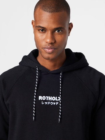 Rotholz Sweatshirt in Schwarz