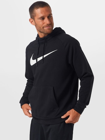 NIKE Sportsweatshirt in Schwarz: predná strana