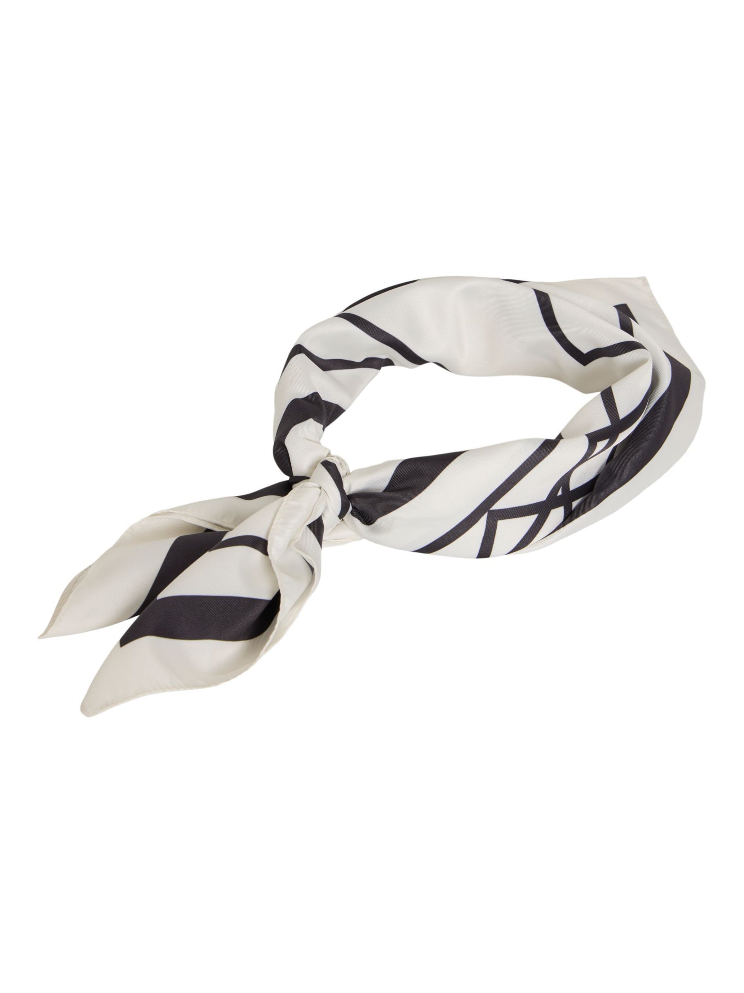 VILA Sjal i lysegrå / sort, Produktvisning