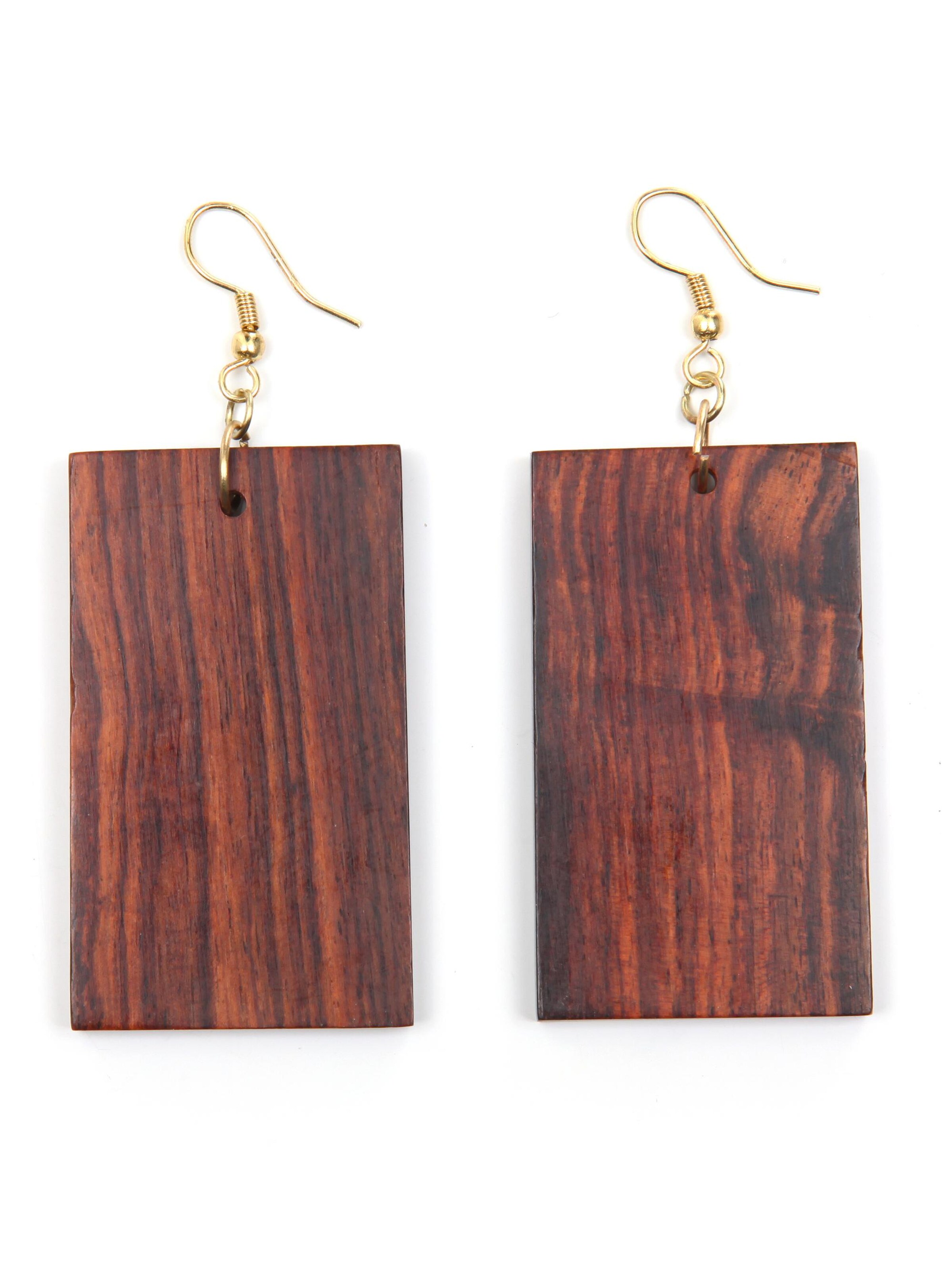 COLLEZIONE ALESSANDRO Earrings 'Fayola' in Brown: front