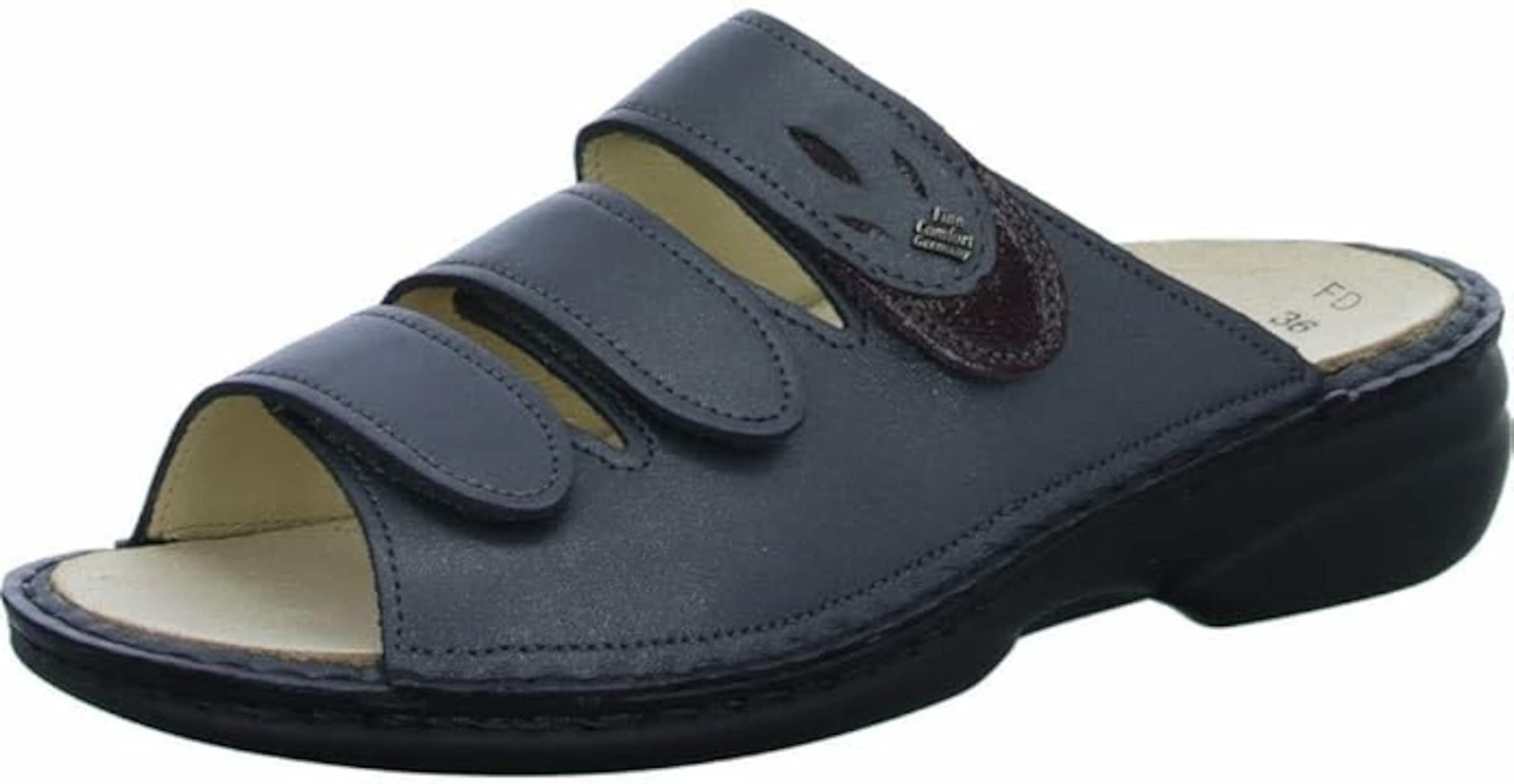 Finn Comfort Pantolette in Blau: Vorderseite