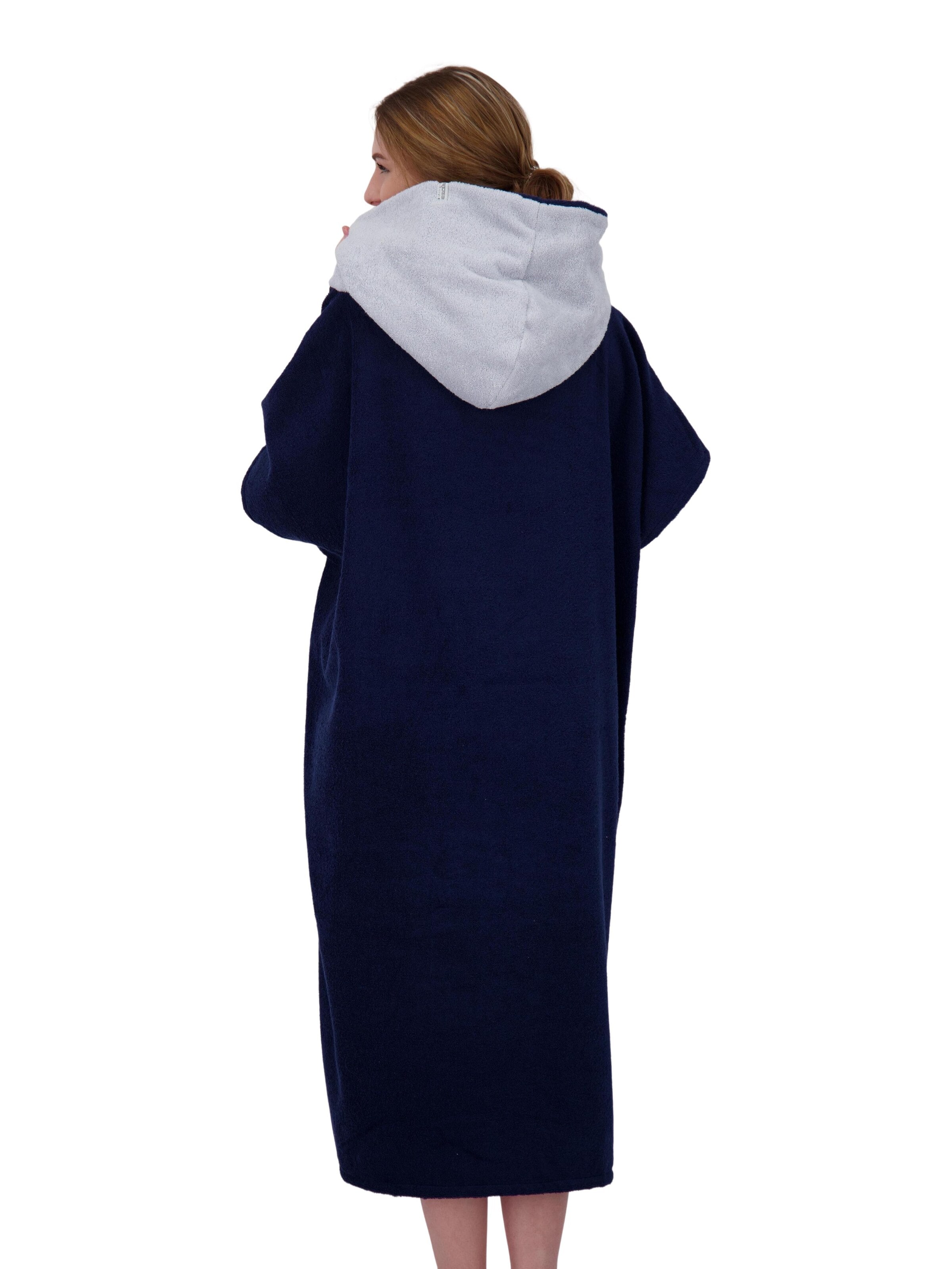 deproc Bathrobe long 'PARLEE BEACH' in Blue