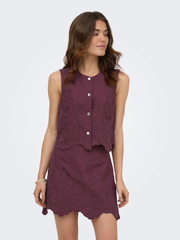 Camicia da donna 'ONLReya' di ONLY in rosso: frontale