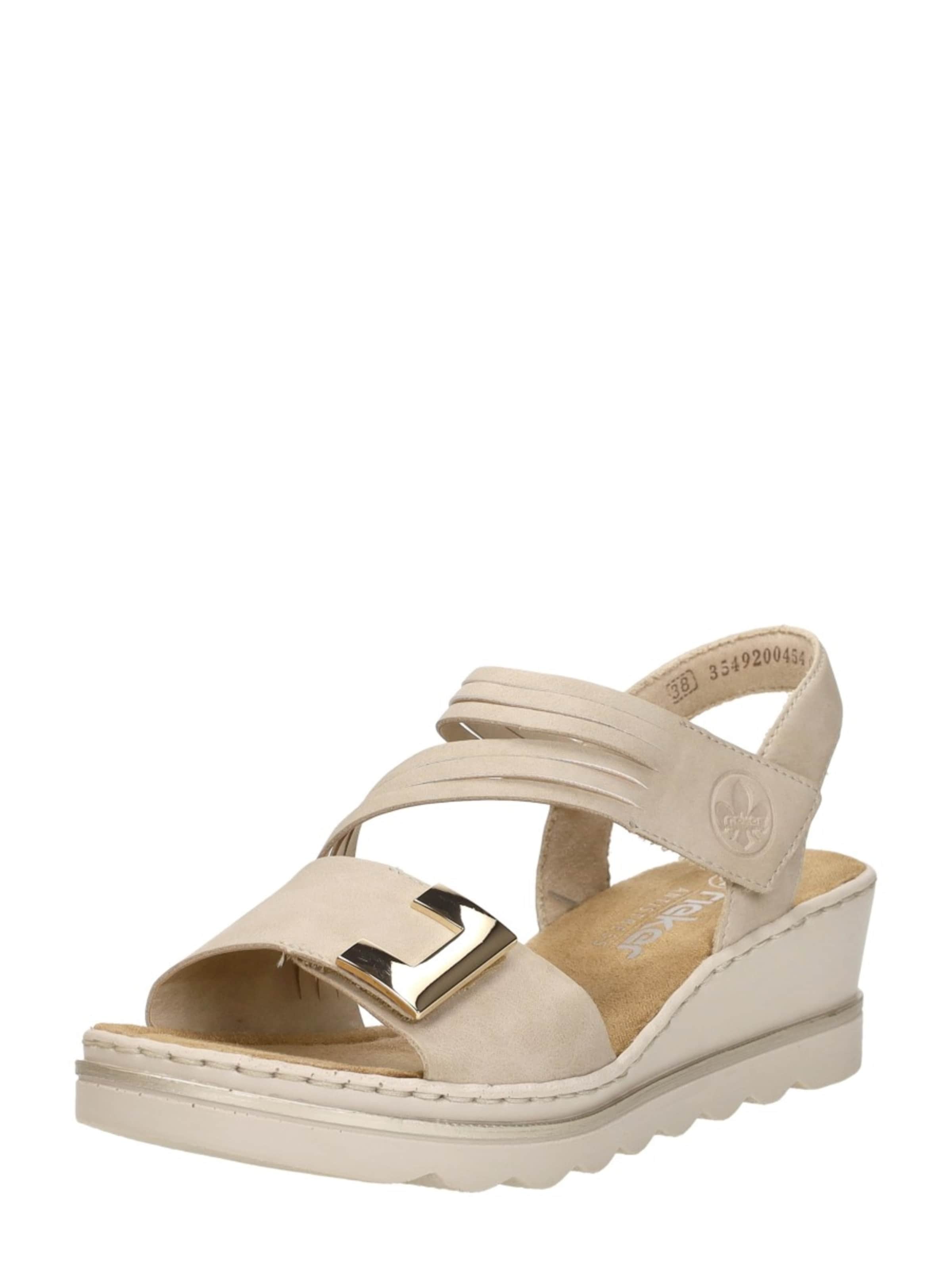 Rieker Sandaal 'Sandalen Plat' in Beige: voorkant