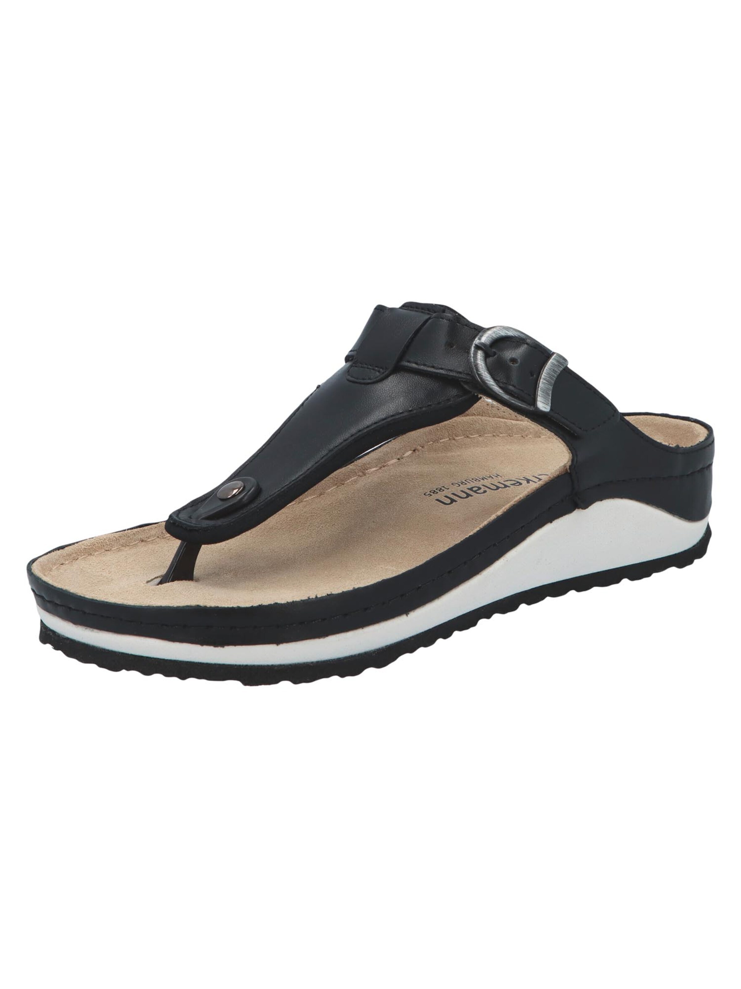 BERKEMANN T-Bar Sandals 'Mila' in Black
