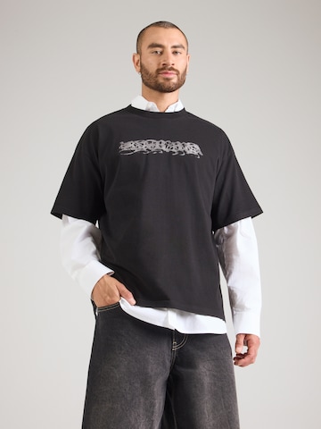 WEEKDAY Shirt 'Great' in Black: front