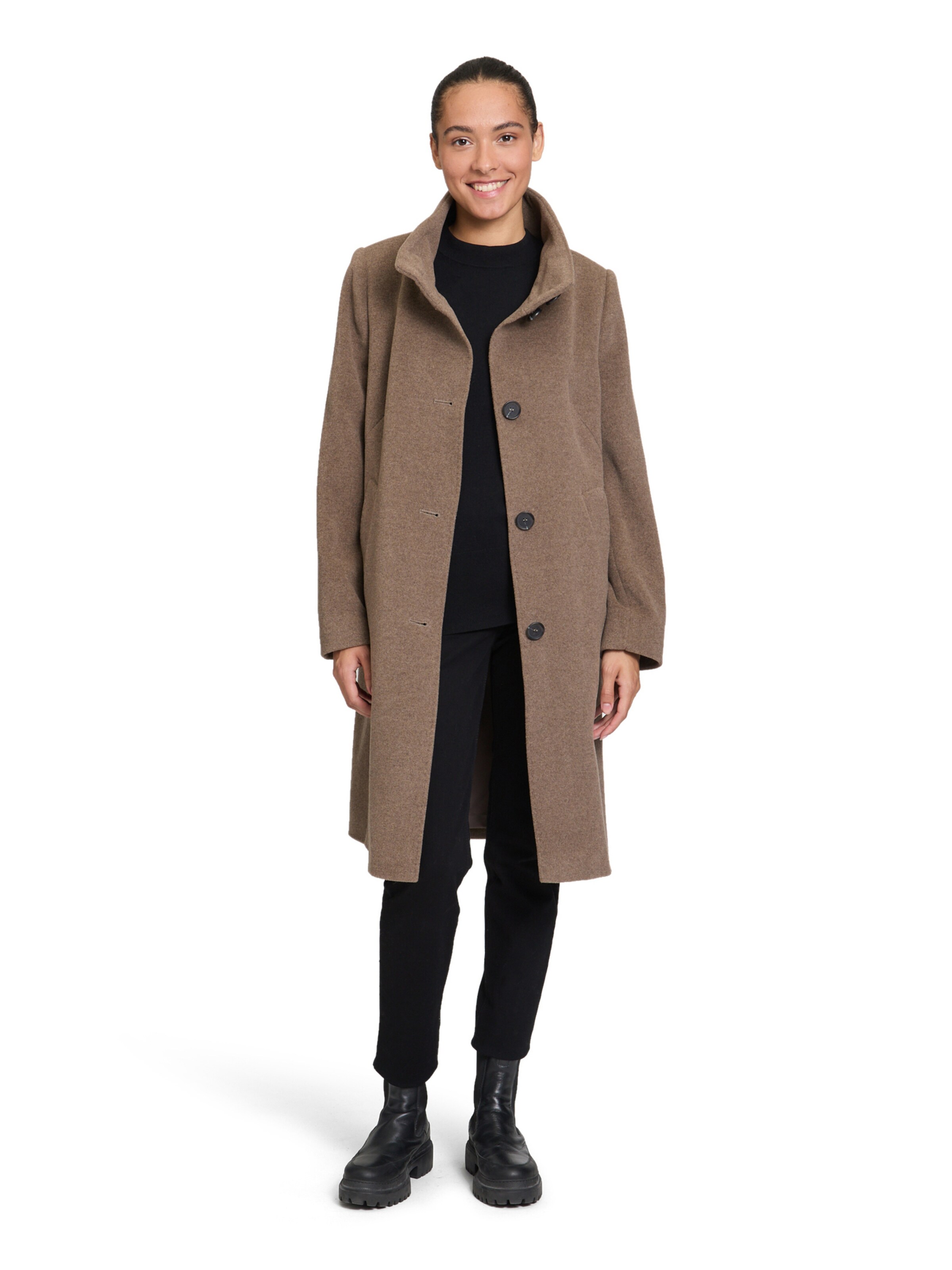 Betty Barclay Between-Seasons Coat in Brown