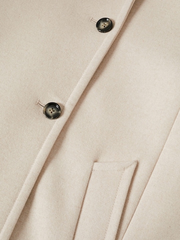 MANGO Between-Seasons Coat 'Biscuit' in Beige