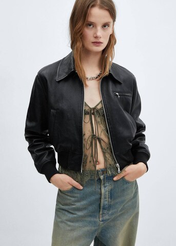 MANGO Jacke 'Phibi' in Schwarz: Vorderseite