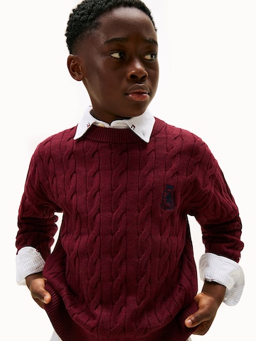 TOMMY HILFIGER Pullover in Rot