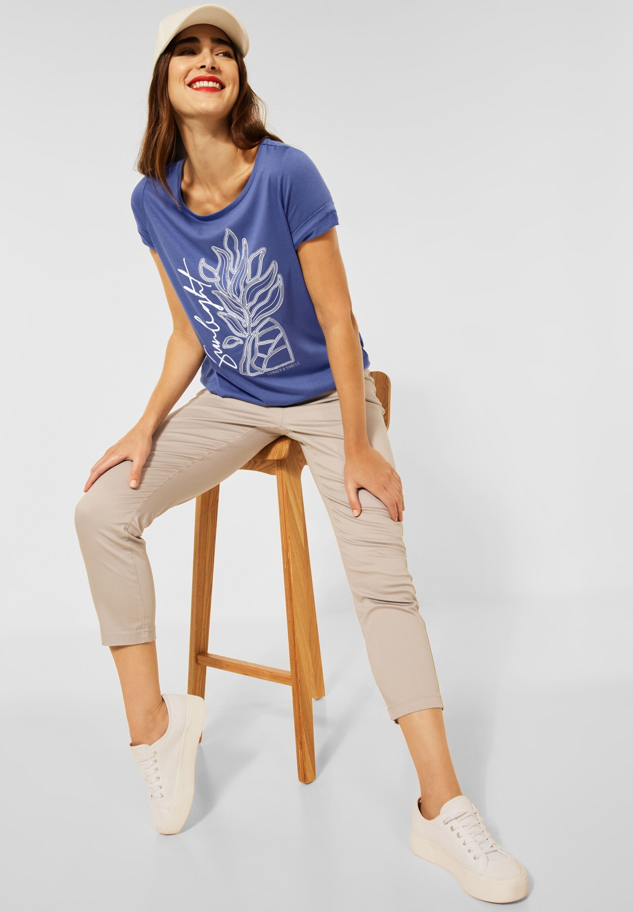 Frauen Große Größen STREET ONE T-Shirt in Dunkelblau - VA76657 Frauen Große Größen STREET ONE T-Shirt in Dunkelblau - VA76657