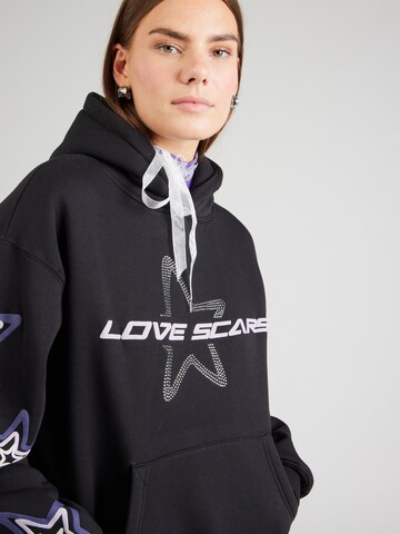 Sweat-shirt Love Scars en noir