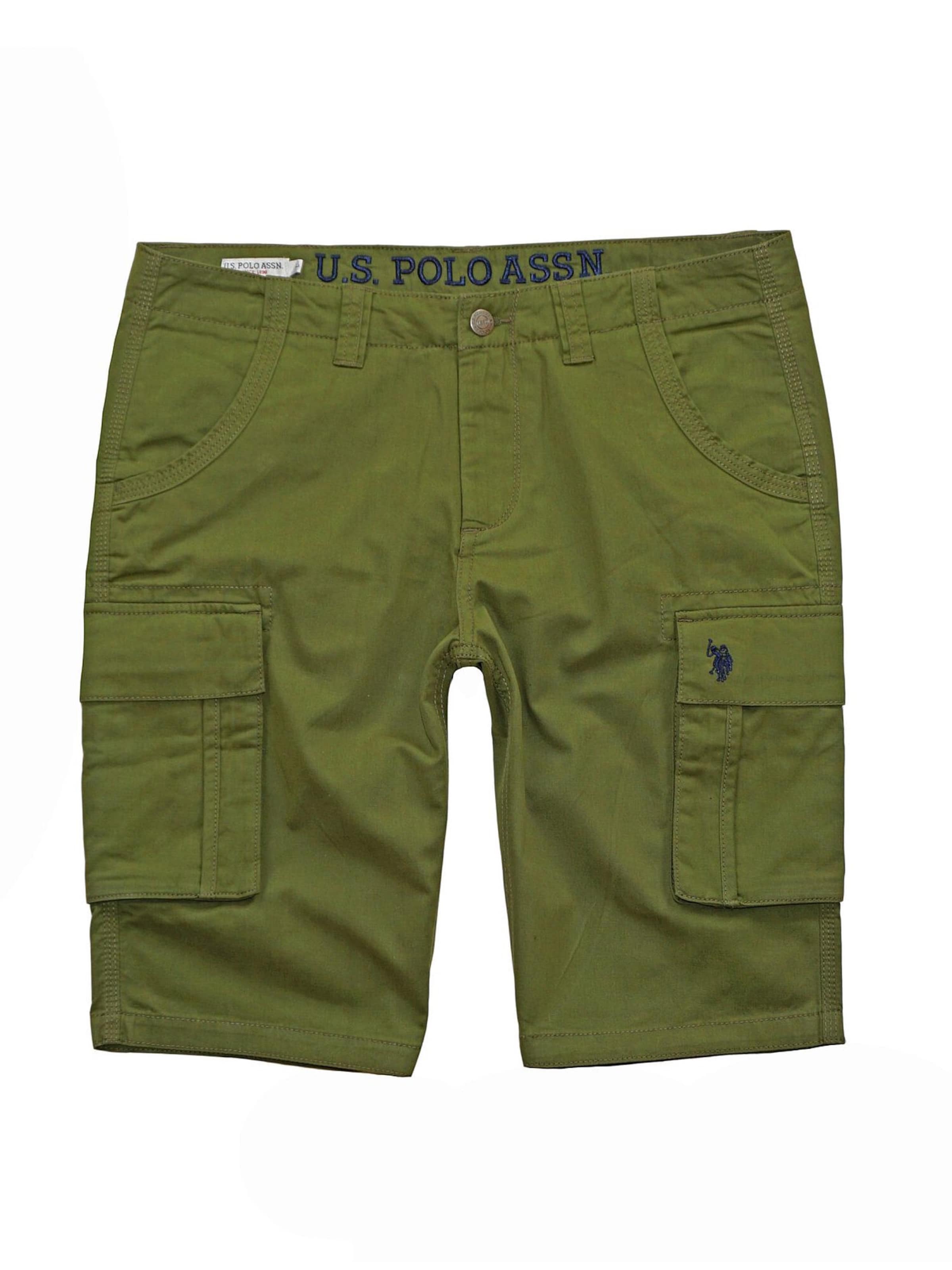 Pantaloni cargo di U.S. POLO ASSN. in verde: frontale