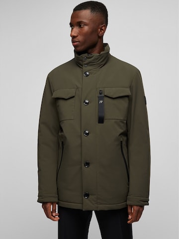 HECHTER PARIS Between-Seasons Parka in Green: front