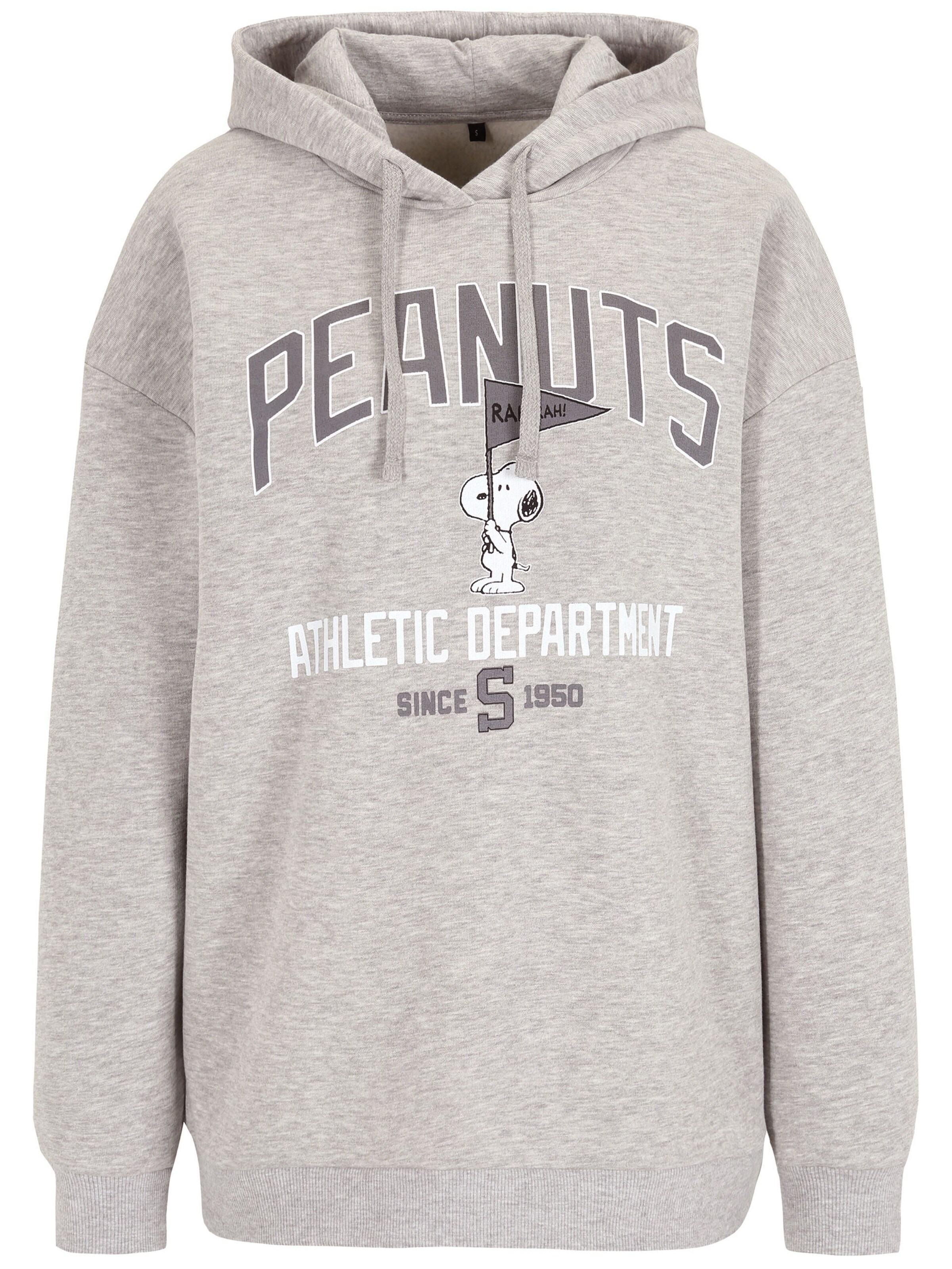 Course Sweatshirt 'Peanuts Snoopy' in Grijs: voorkant