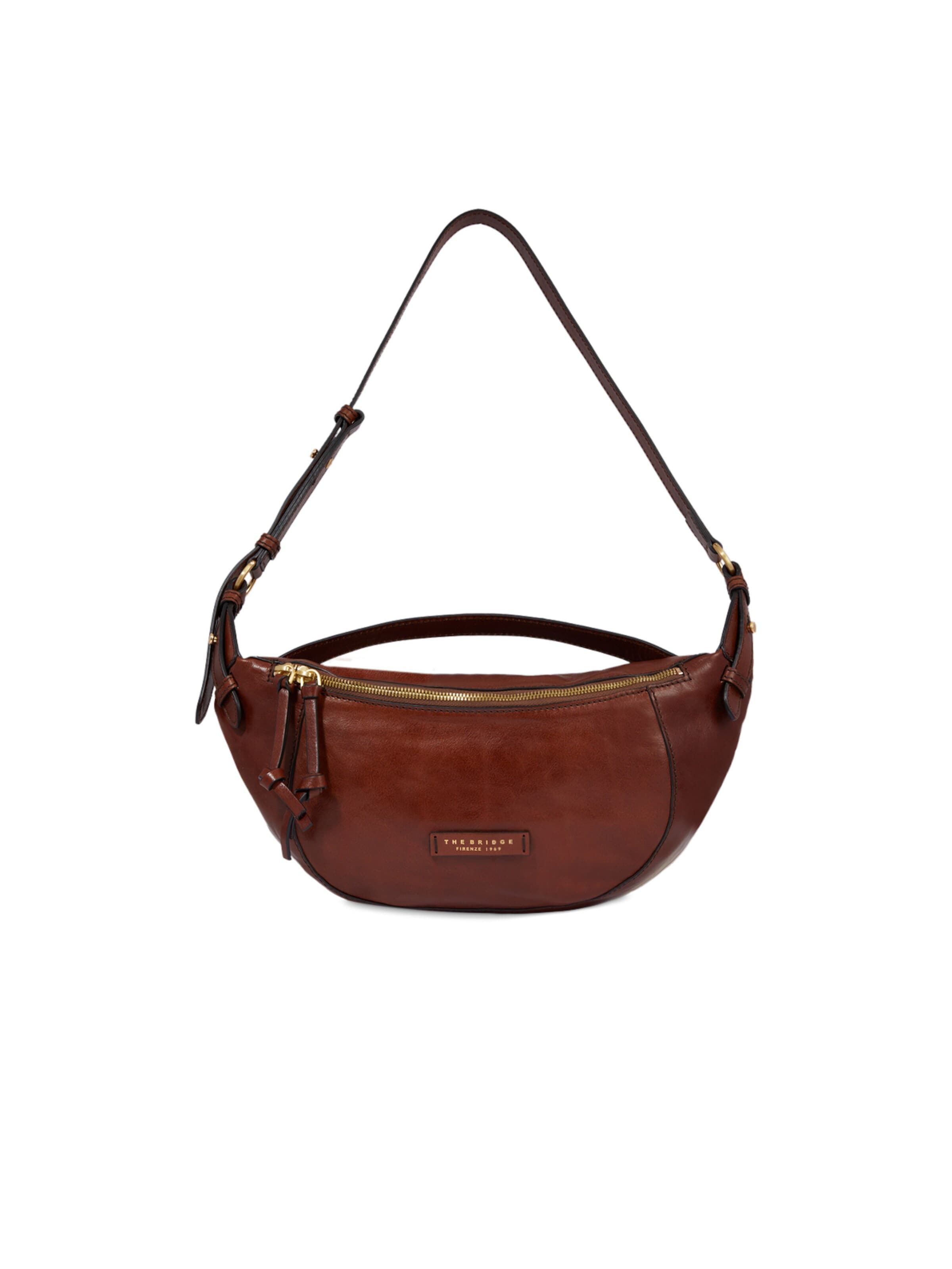 Sacs banane The Bridge en marron : devant
